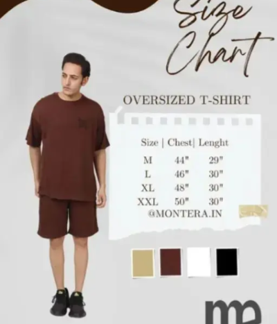 Baggy Cotton Round Neck T-Shirt