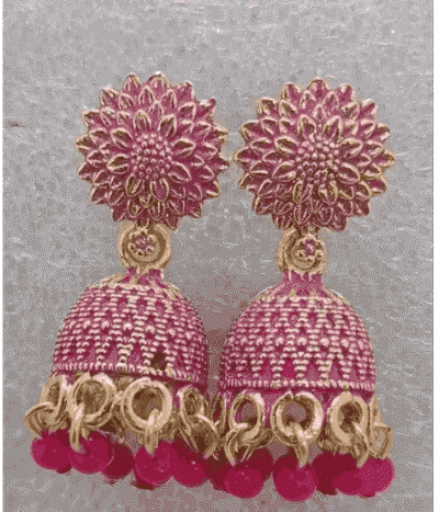 Combo of 12 Oxodise Gold Plated Colors Earrings | Jhumka