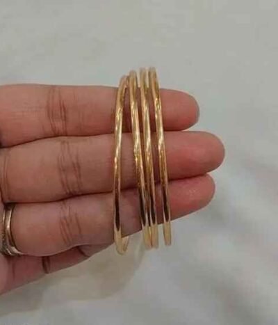 Gold Plate Plan 4 Piece Bangle Set