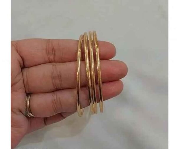 Gold Plate Plan 4 Piece Bangle Set